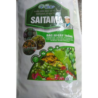 Phân bón hữu cơ vi sinh SAITAMA - Bác sỹ cây trồng - Bao 10 kg