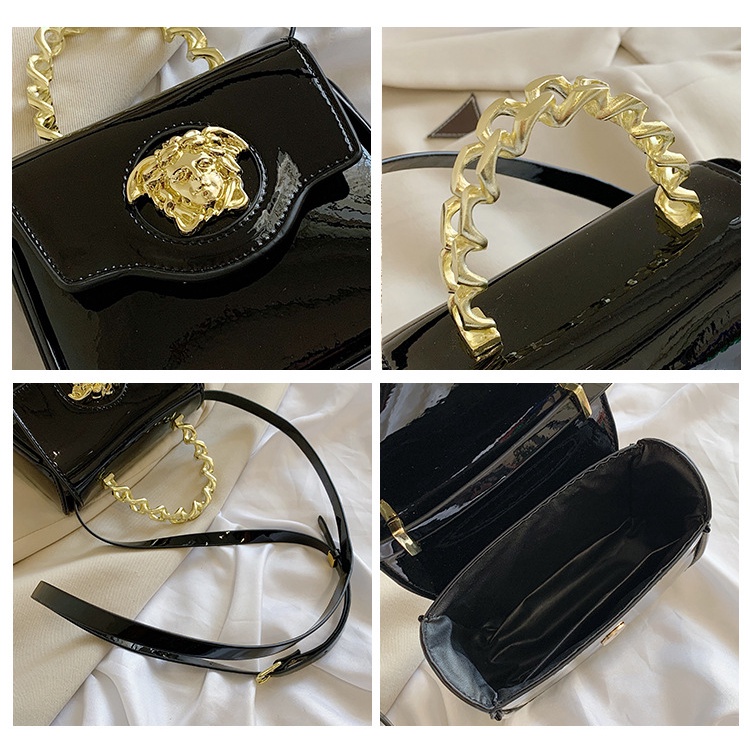 Túi Đeo Chéo Da Bóng Phong Cách Âu Mỹ Thời Trang 2024 Mới Cho Nữ