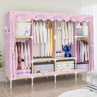 Tủ vải khung gỗ ngang 2m