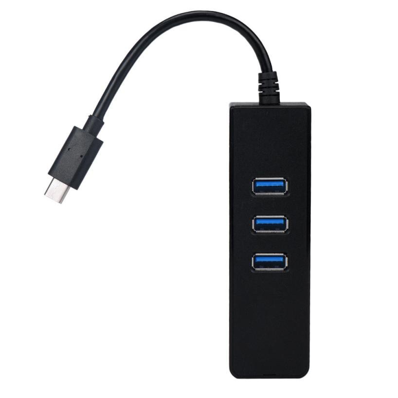 Hub Type C có 1 cổng LAN + 3 cổng USB 3.0