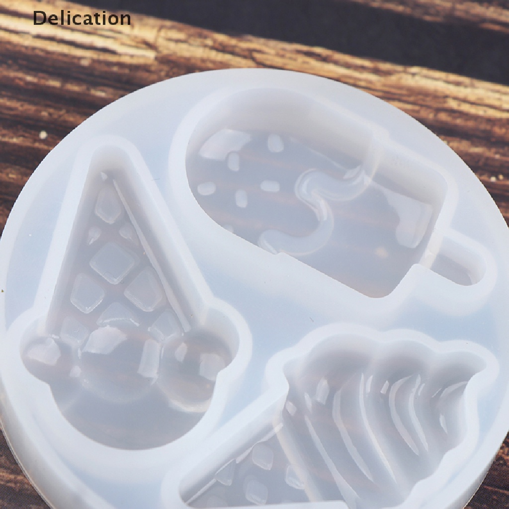 Khuôn silicon hình kem tự làm DIY tiện dụng đẹp mắt