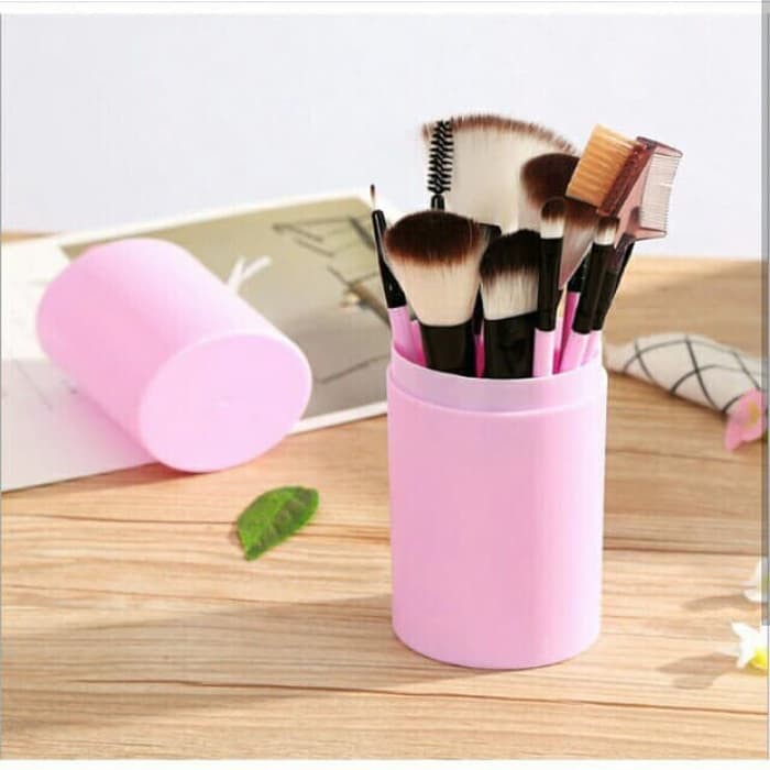 (hàng Mới Về) Set 12 Cọ Trang Điểm Màu Hồng Chất Lượng Cao | BigBuy360 - bigbuy360.vn