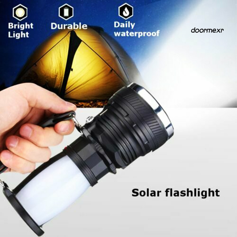 Đèn Pin LED Năng Lượng Mặt Trời Siêu Sáng Tiện Dụng Khi Đi Cắm Trại
