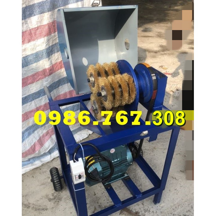 Máy cạo vỏ mía tự động, cạo nhanh 1 phút 5-6 cây, cạo sạch, có bánh xe di chuyển dễ dàng