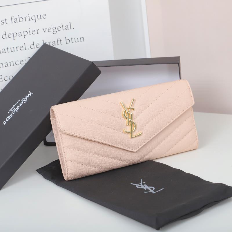 Ví cầm tay da thật thời trang cao cấp Yves Saint Laurent YSL phong cách sang trọng, thời thượng