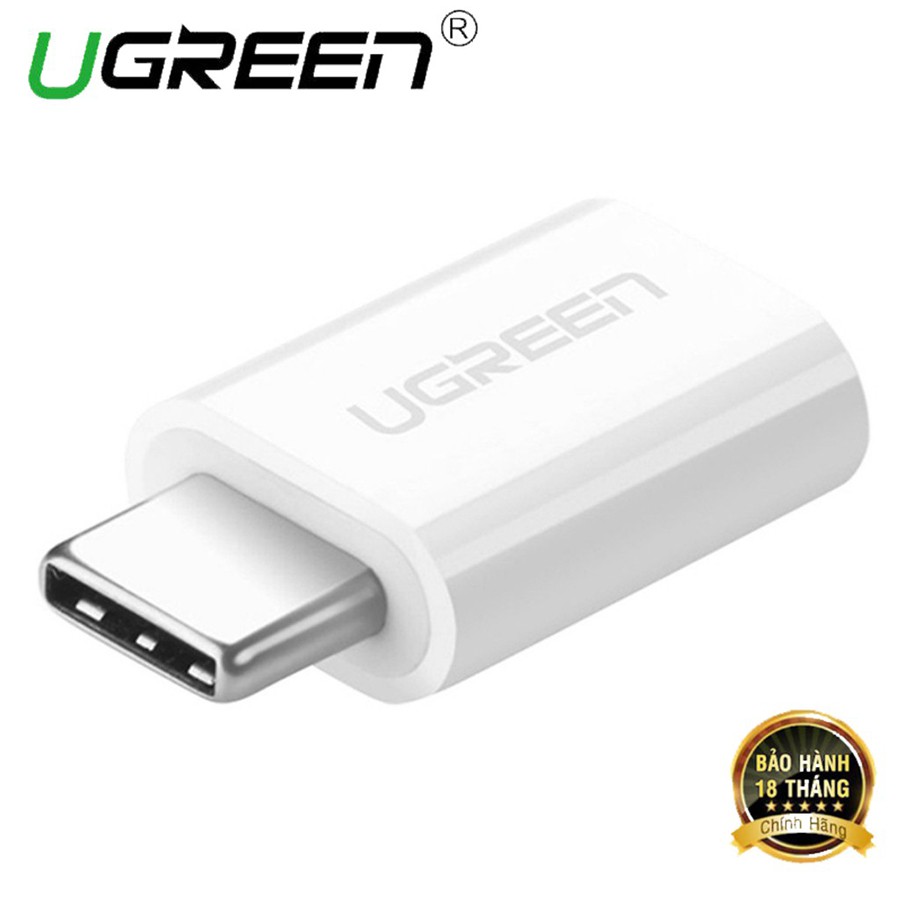 Đầu chuyển đổi USB Type C sang Micro USB Ugreen 30154 chính hãng - HapuStore