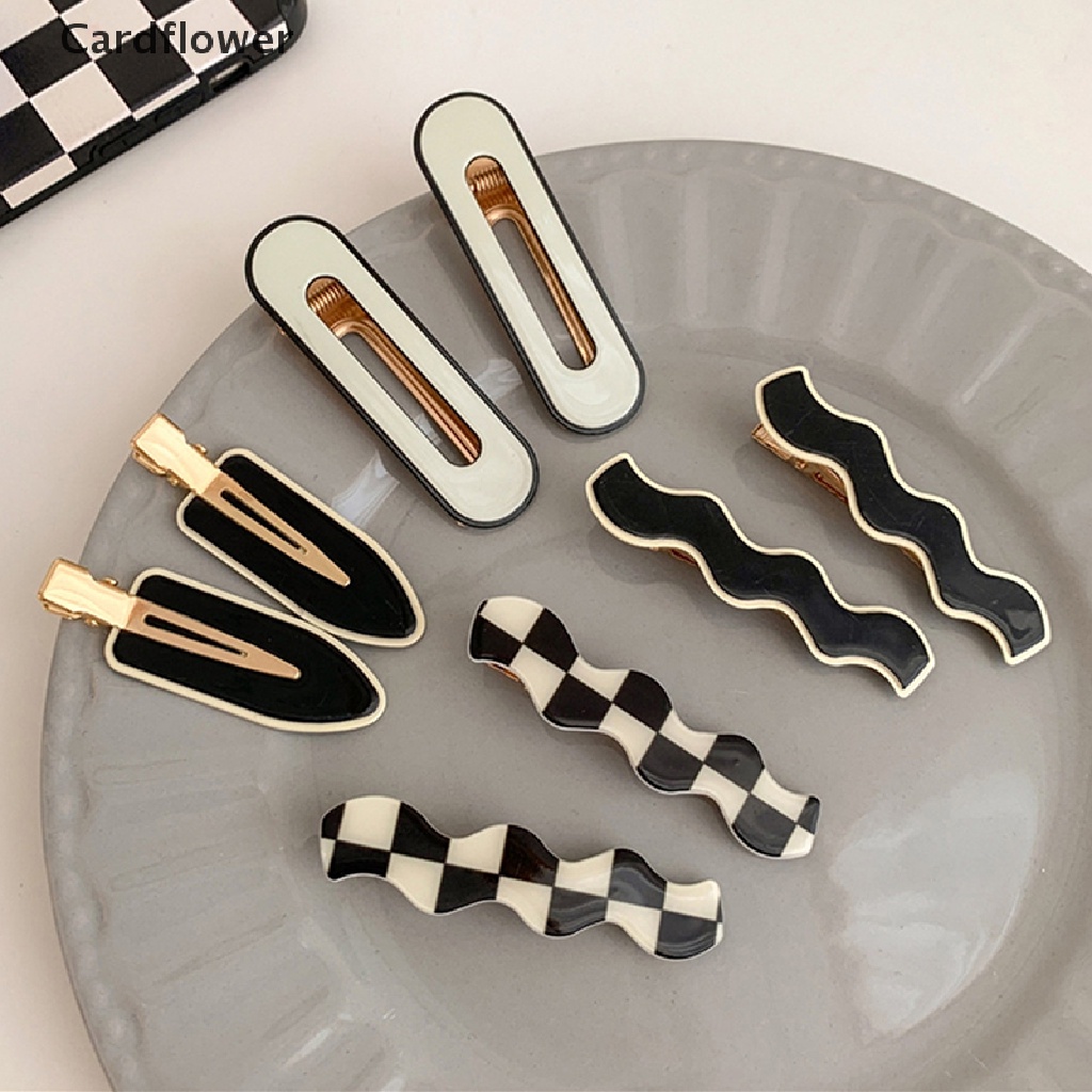 &lt; Cardflower &gt; Bộ 2 Kẹp Tóc Hình Học Thanh Lịch Cho Nữ