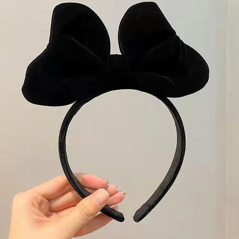 Băng Đô Tai Mèo Bằng Vải Nhung Mềm Mại Cho Nữ