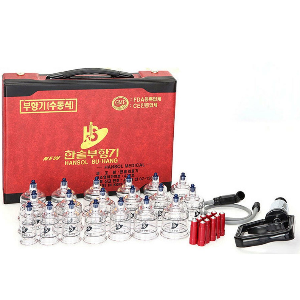 Bộ 19 cốc giác hơi giảm béo mát xa hỗ trợ chữa bệnh Hansol