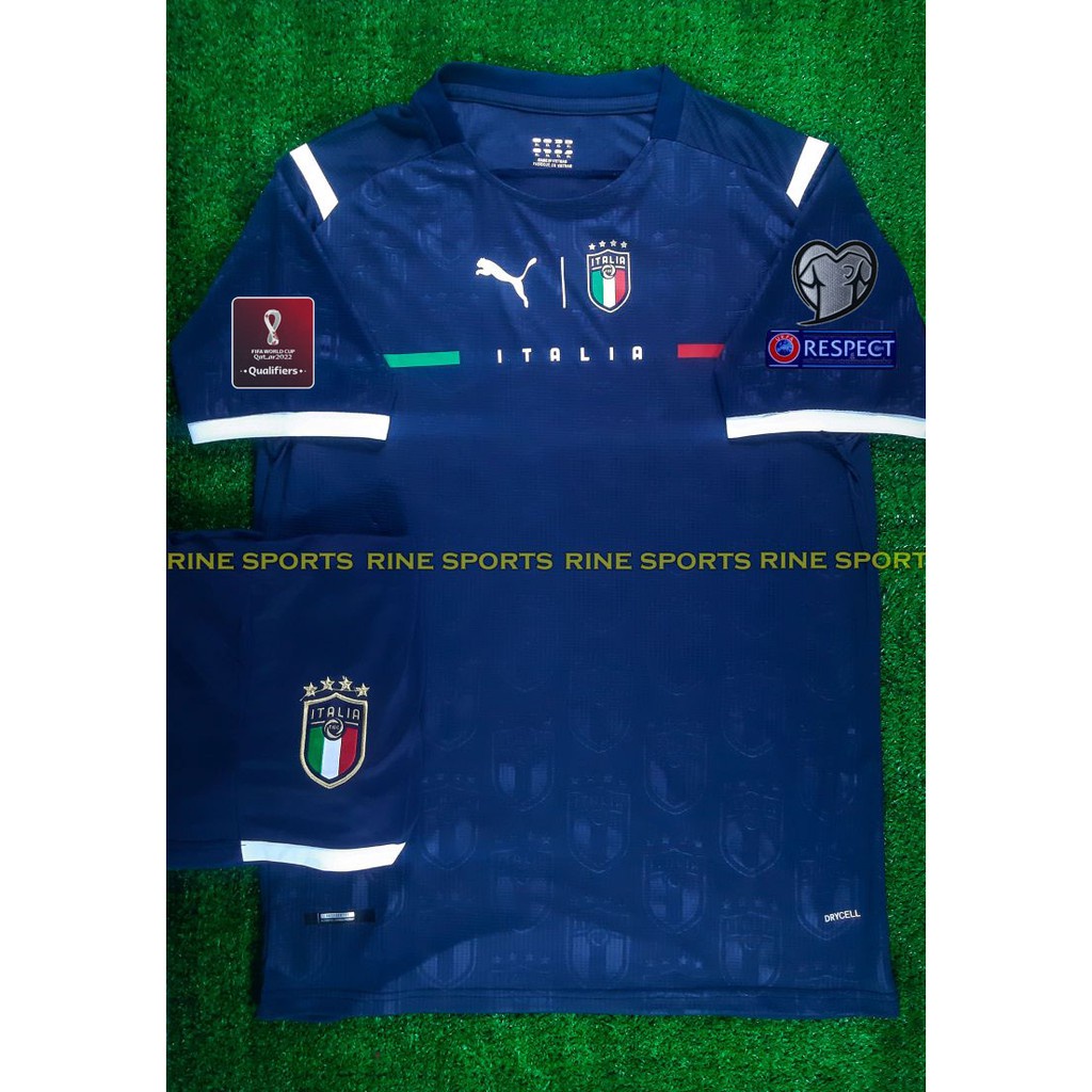 Bộ Áo bóng đá italia Ý hàng Thailand chuẩn thi đấu Euro 2021 - Vòng Loại World Cup 2021 ❕