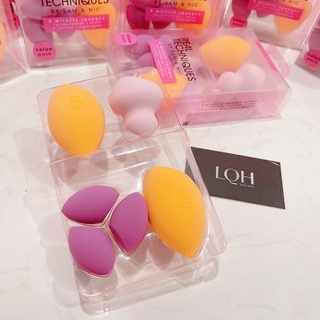 Set 6 mút tán nền Real Techniques face + eye + cheek value pack