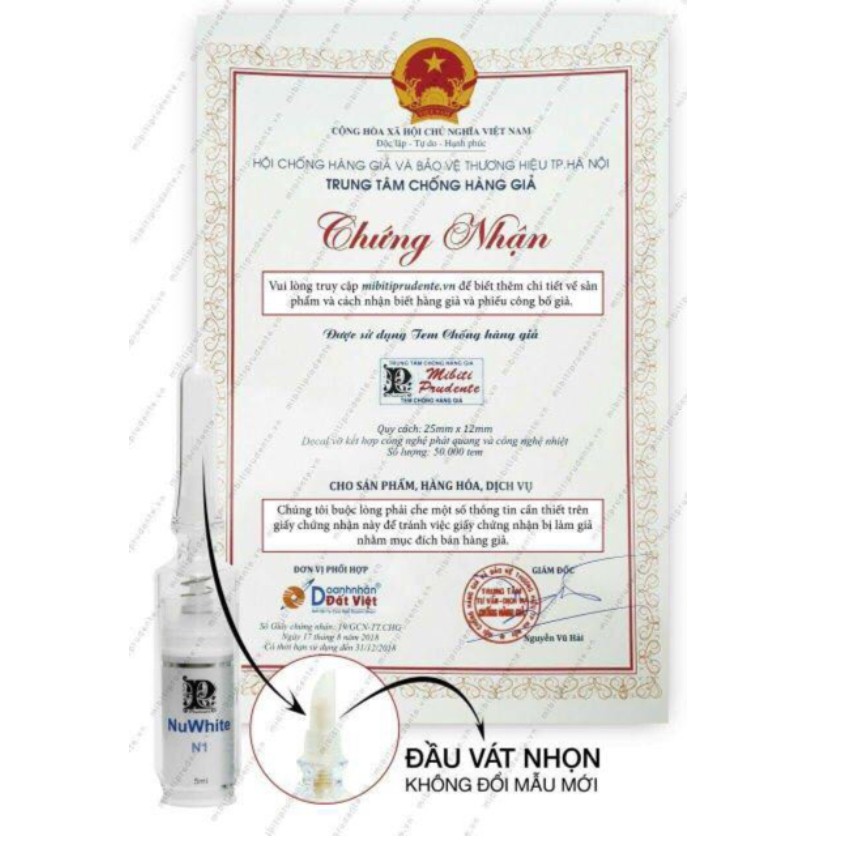 Kem Nuwhite Mibiti Prudente hồng nhũ hoa N1, hồng bikini V1, khử thâm nách bẹn H6, hồng môi L1A chĩnh hãng | BigBuy360 - bigbuy360.vn