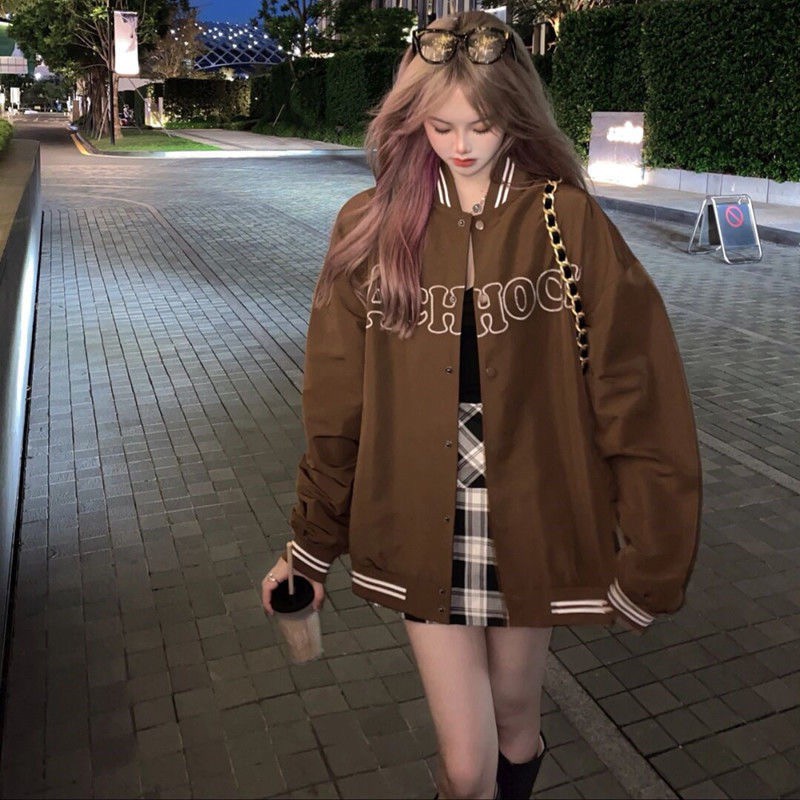 QADCOL Áo khoác bóng chày Hàn Quốc thời trang mới