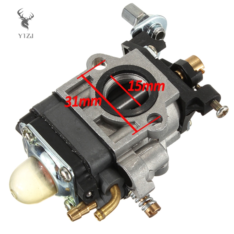 Bộ Chế Hòa Khí 15mm Cho Xe Tay Ga 40cc 43cc 49cc Atv