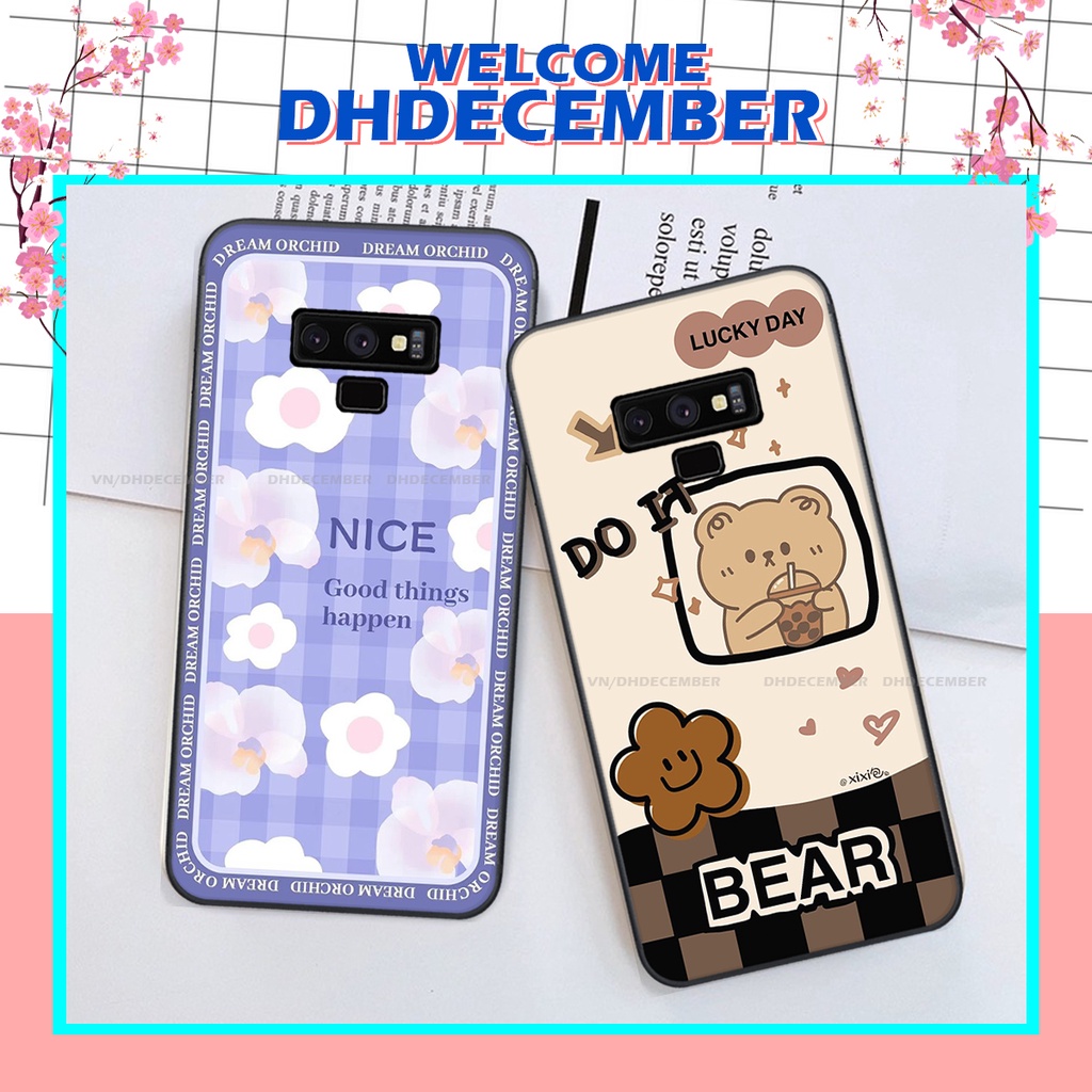 Ốp lưng Samsung Galaxy NOTE 9 in hình gấu K@ws, gấu nâu, dor@emon RẺ- ĐẸP- BỀN