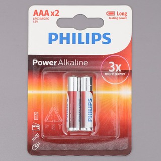 Vĩ 2 viên pin 2A, 3A Alkaline Philips