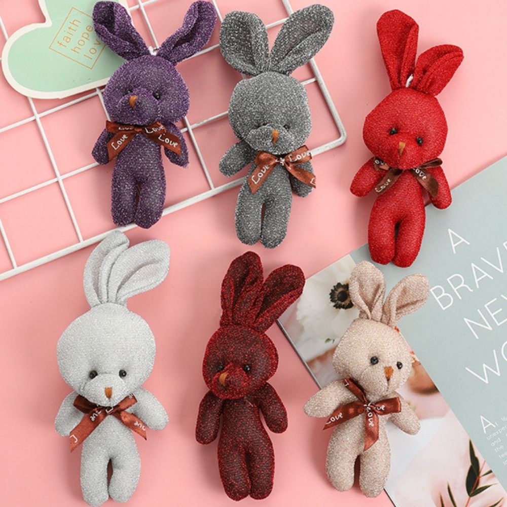 Búp bê hình thỏ xinh xắn thích hợp treo trang trí túi xách