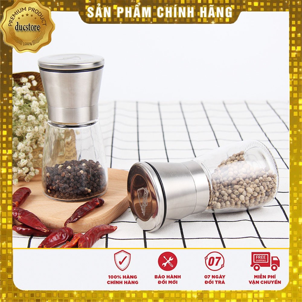 Dụng Cụ Xay Tiêu Nghiền Nhuyễn Hạt Gia Vị Cầm Tay Đa Năng Chất Liệu Inox Cao Cấp Sử Dụng bền Mãi