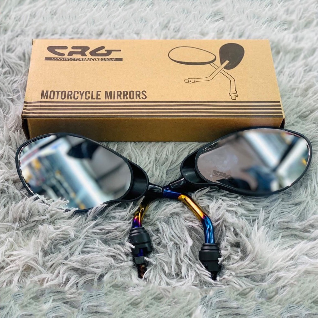 Gương xe máy thời trang mini CRG/H2C chiếu hậu mẫu YAZ gắn chân gương, kính chiếu hậu cho AB, SH, SH Mode, Wave,…