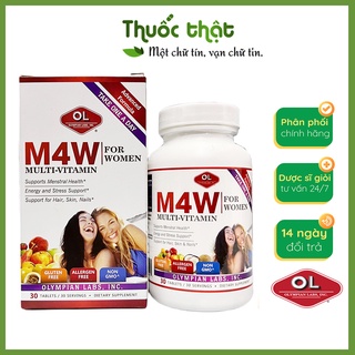 Viên Uống Bổ Sung Vitamin, Khoáng Chất Cho Nữ Giới M4W Multi-Vitamin For Women Olympian Lab Lọ 30 Viên