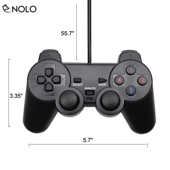 Combo Bộ 2 Tay Cầm Chơi Game Joystick Có Dây Model TGD01 Dùng Chung 1 Đầu Ra Cổng USB Tương Thích Tốt Trên Win 10