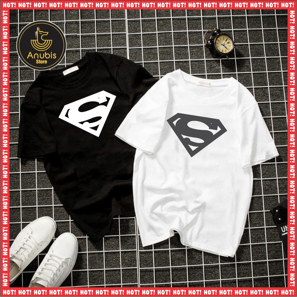 ÁO THUN UNISEX TRẮNG ĐEN SIÊU ANH HÙNG [7 MẪU] | BigBuy360 - bigbuy360.vn