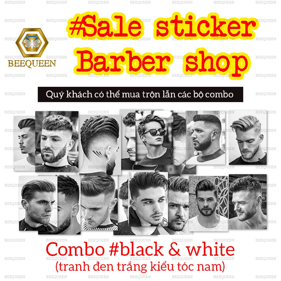 [Deal] Combo Siêu Rẻ 50 -150 Sticker Barber Shop Cực Hot