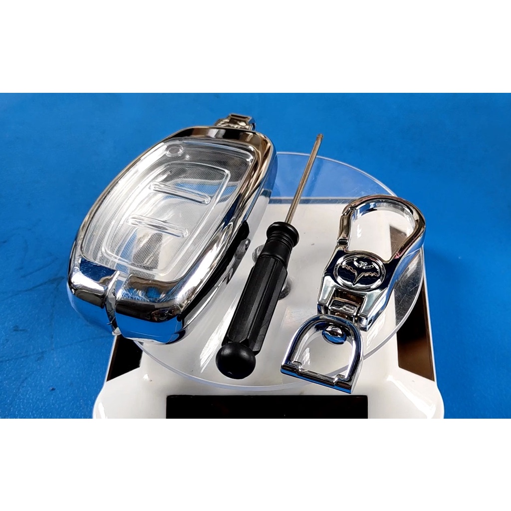 Móc Ốp Chìa khóa xe Hyundai Tucson, Elantra, I10 hợp kim nhôm . Có lớp silcon bảo vệ chống nước
