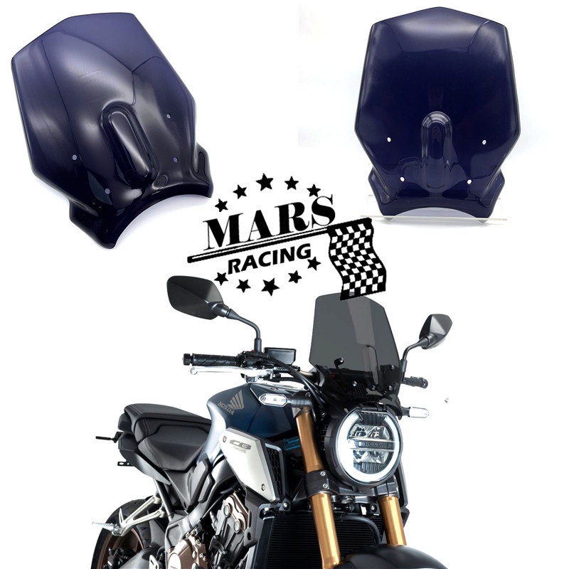 Xe máy thể thao Tấm che kính chắn gió Kính chắn gió cho HONDA CB650R 2018 2019 CB650-R Double Bubble honda cb650r cb 650 r 1819