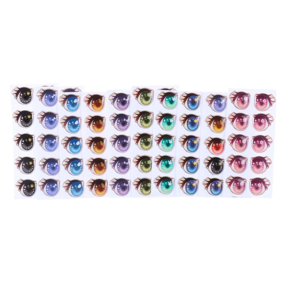 BEBETTERM Set 10 Cặp Sticker Dễ Thương Dán Trang Trí Búp Bê