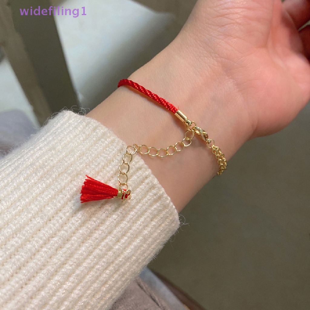 1 Vòng Tay May Mắn Mặt Hình Cáo Hoa Đỏ Phong Cách Hoạt Hình Dễ Thương Dành Cho Nữ