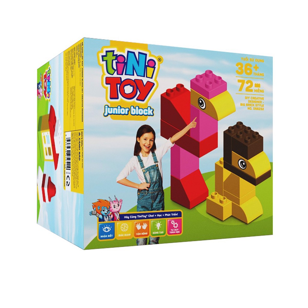 Đồ chơi lắp ráp Tinitoy Junior Block DIY Creative D58232