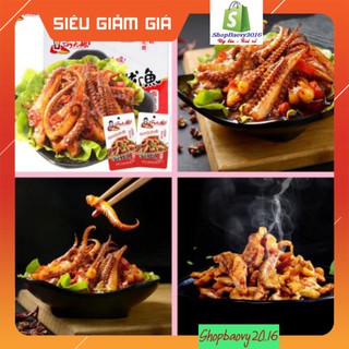 [SIÊU RẺ] Sỉ 1 hộp 20 Gói Râu Mực Cay Tứ Xuyên Gói 12g