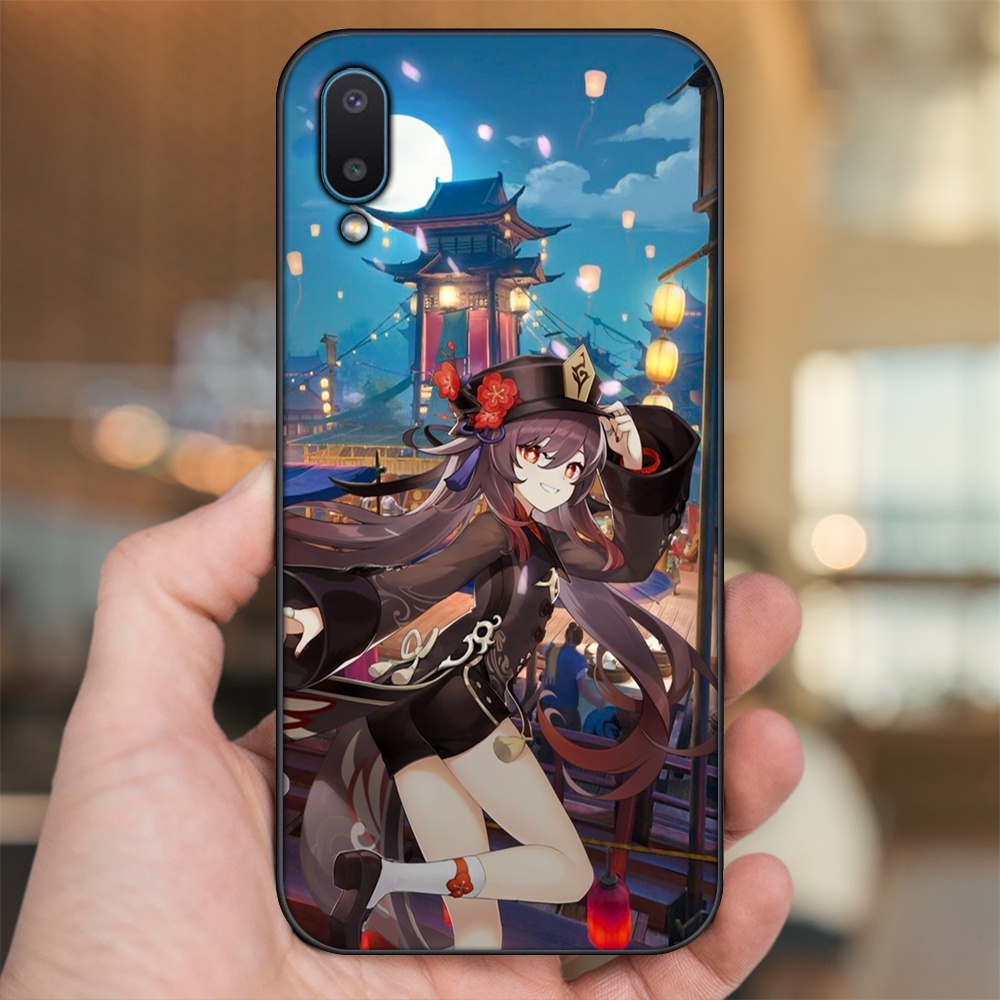 Ốp lưng Samsung A02 viền đen in hình Hutao Genshin Impact