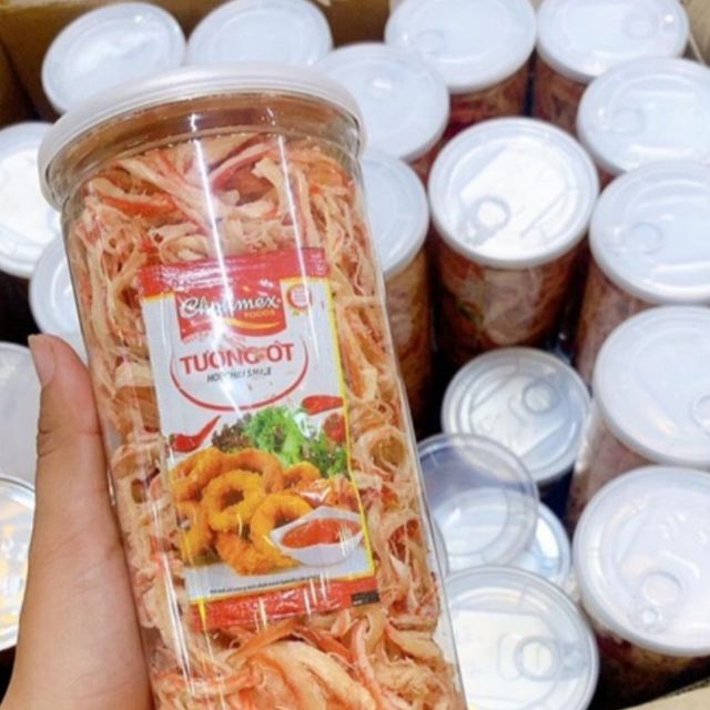 Khô mực xé hấp nước dừa 300gr