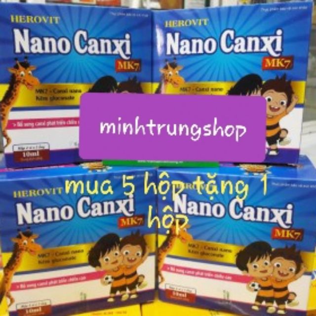 Herovit Nano Canxi Mk7 giúp bổ sung calci cho trẻ em