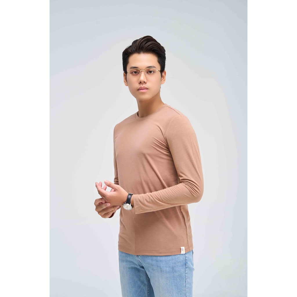 Áo Thun Nam YODY Dài Tay Giữ Nhiệt Cổ Tròn Dáng Basic Thể Thao ATM4075