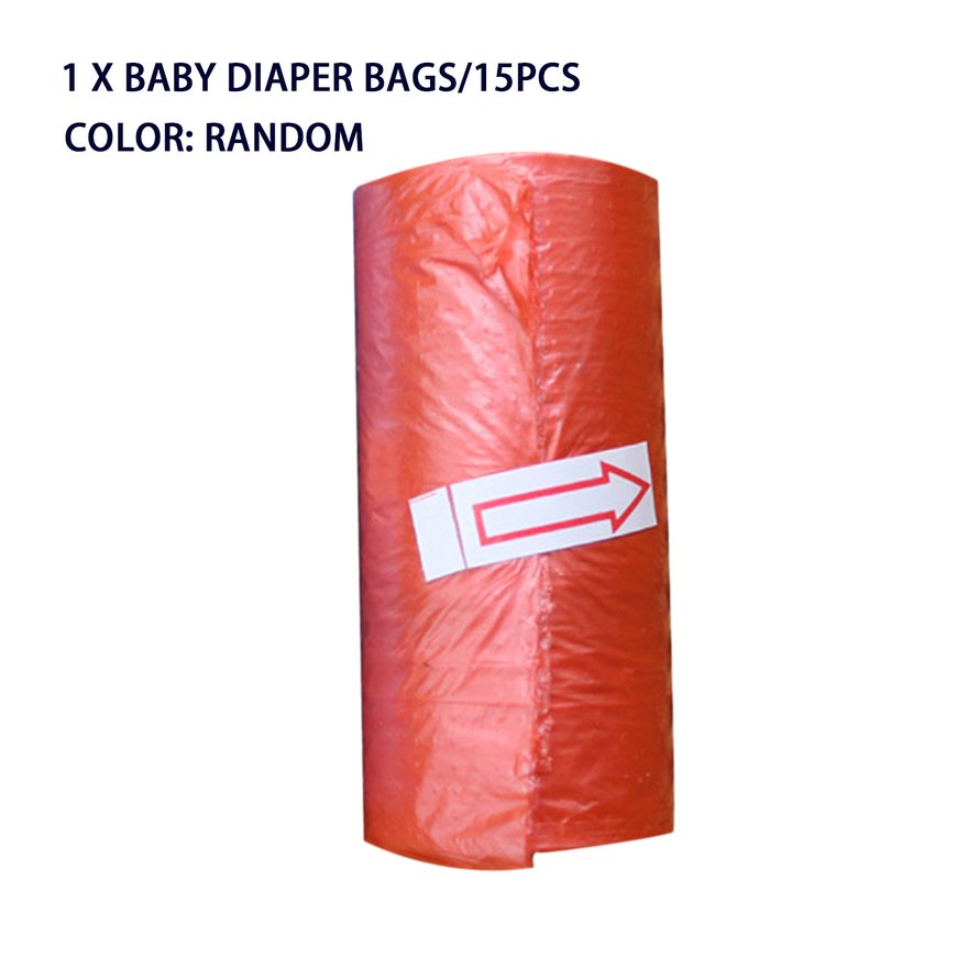 Bộ 15 cuộn túi đựng rác dùng một lần cho bé