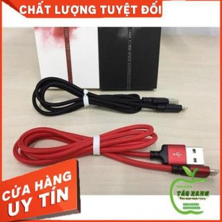 Dây cáp sạc bọc dù chính hãng hoco x14 cho iphone, ipad , ipod