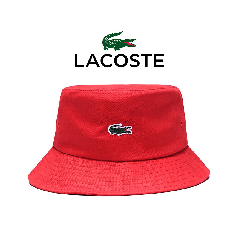LACOSTE Nón Bucket Tròn Thời Trang Unisex Chất Lượng Cao