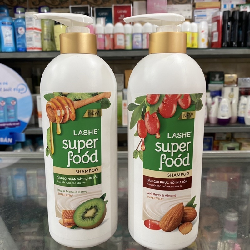 GỘI LASHE SUPER FOOD KiWi / Hạnh Nhân 640gr