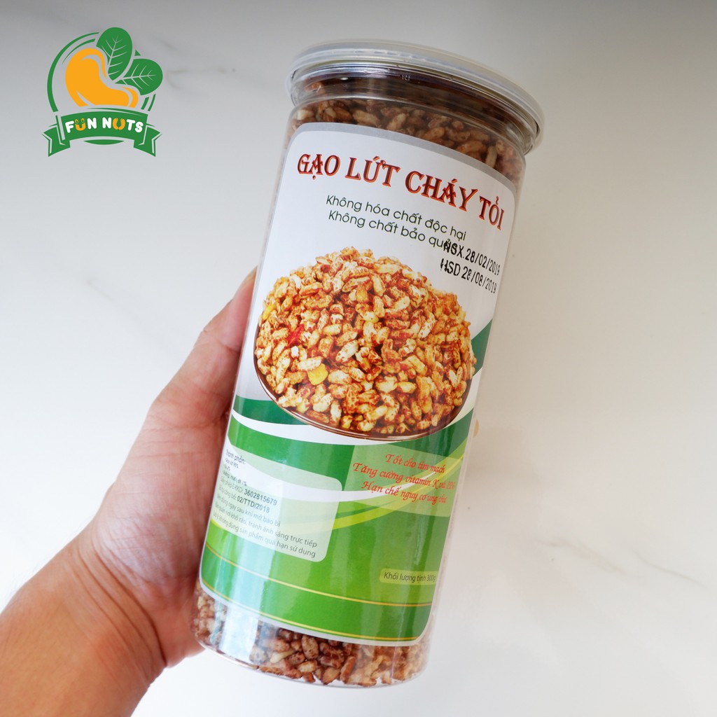 Gạo Lức Cháy Tỏi Thơm Giòn hủ 300gr | BigBuy360 - bigbuy360.vn