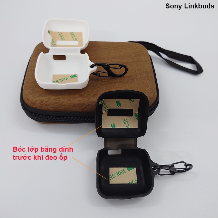 Sony Linkbuds - Case ốp silicon kèm móc khóa