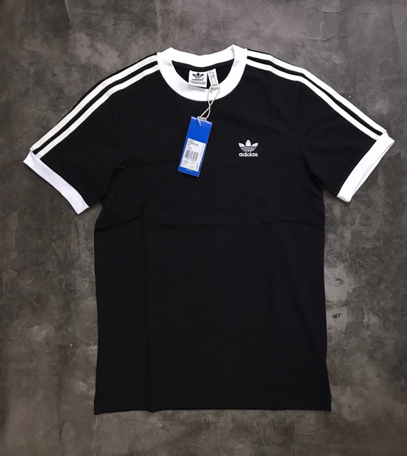 (HÀNG XUẤT XỊN) Áo đen 3-Stripes Tee in Black form nử