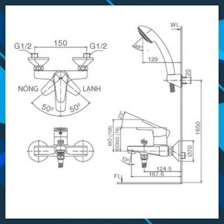 Sen tắm nóng lạnh inax BFV-1203S-4C