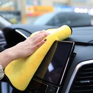 Khăn Microfiber vệ sinh ô tô, xe máy chuyên dụng 2 lớp siêu mịn chống xước xe