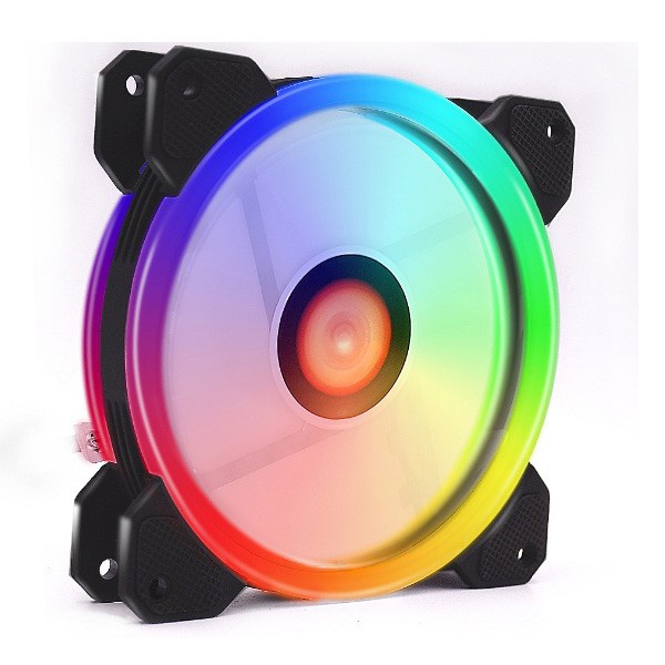 Fan led tải nhiệt coolmoon RGB và dual ring cho máy tính 2018