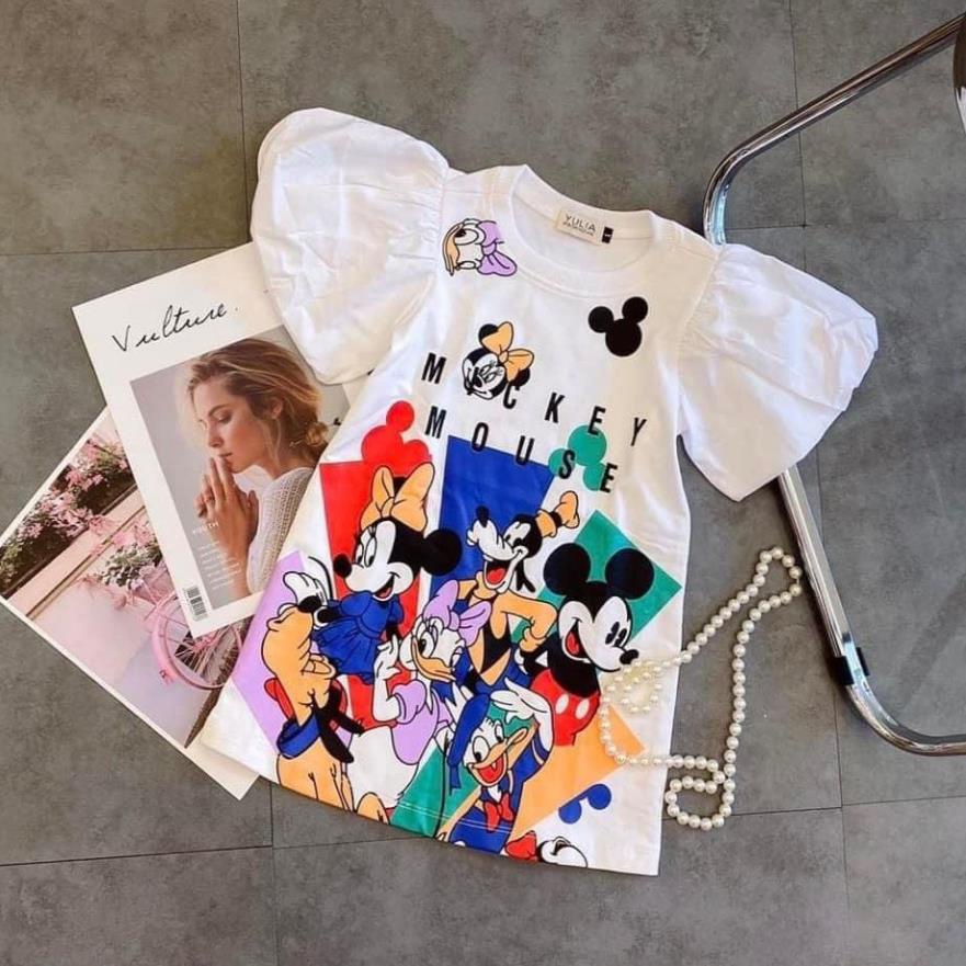 Váy cotton QC 3D hót hít bé gái