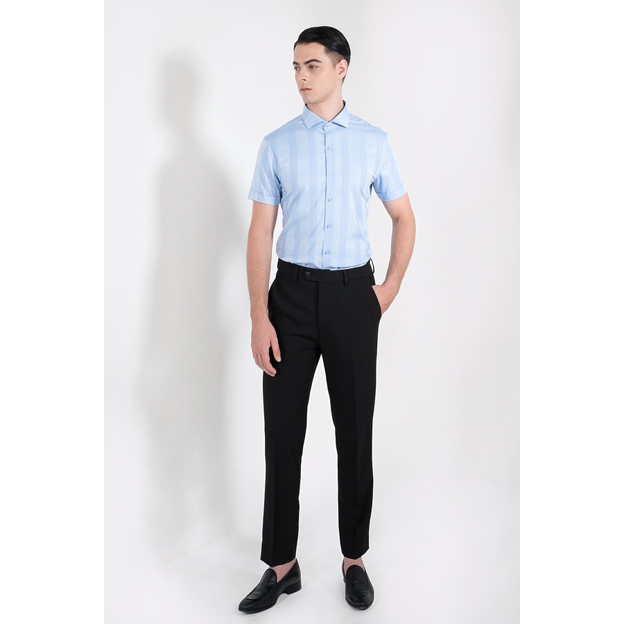 Áo sơ mi nam ngắn tay Biluxury 4SMCC006XAH kẻ caro chìm vải siêu mịn thân thiện với làn da | BigBuy360 - bigbuy360.vn