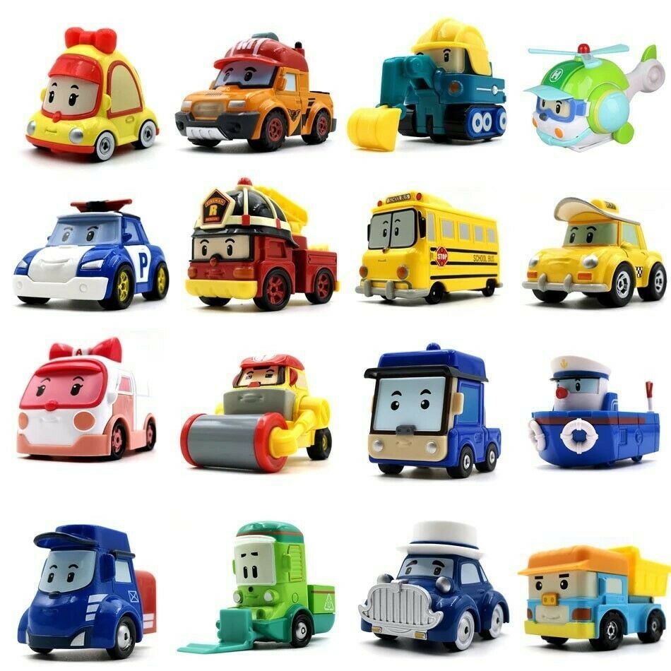 Mô Hình Xe Buýt Robocar Poli Hàn Quốc Mini 19 Kiểu Dáng Mới Làm Quà Tặng Cho Bé